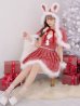画像22: 【一部予約商品/11月中旬発送予定】【サンタコス 4点セット】【XS-XLサイズ/3カラー】ラメツイードミニワンピースサンタ[YMT]
