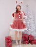 画像23: 【一部予約商品/11月中旬発送予定】【サンタコス 4点セット】【XS-XLサイズ/3カラー】ラメツイードミニワンピースサンタ[YMT]