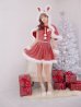 画像27: 【一部予約商品/11月中旬発送予定】【サンタコス 4点セット】【XS-XLサイズ/3カラー】ラメツイードミニワンピースサンタ[YMT]