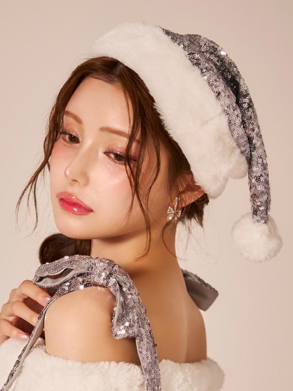 画像23: 【一部予約 / 11月下旬発送予定】【sugar nine サンタコス 4点セット】【XS-XLサイズ/8カラー】グリッターリボン2段フレアサンタコスプレ[OF01]