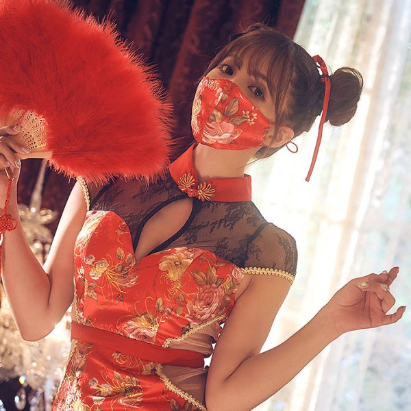 画像5: 【即日発送】チャイナマスク【ハロウィン小物】[HC02-U]