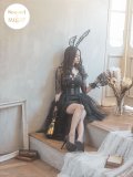 【即日発送】ブラックバニーコスプレセット【sugar nineハロウィンコスプレ4点セット】 【S-XLサイズ/1カラー】[YMT]