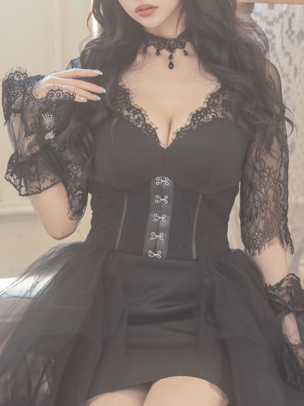 画像9: 【即日発送】ブラックバニーコスプレセット【sugar nineハロウィンコスプレ4点セット】 【S-XLサイズ/1カラー】[HC03]