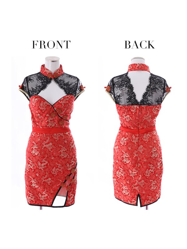 画像31: 【即日発送】【ハロウィン】 タイトチャイナドレス 【コスプレ2点セット】 【XS-Lサイズ/3カラー】(SE01YN)【OF01-U】