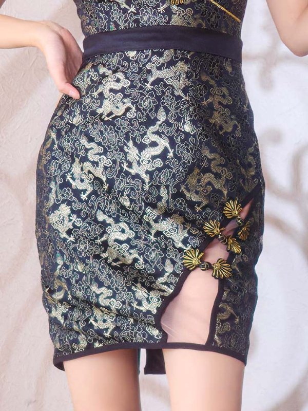 画像16: 【即日発送】【ハロウィン】 タイトチャイナドレス 【コスプレ2点セット】 【XS-Lサイズ/3カラー】(SE01YN)【OF01-U】