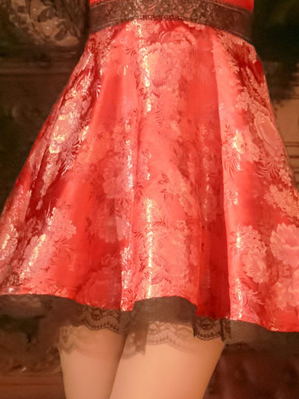 画像10: 【即日発送】フレアチャイナ服ドレスコスプレセット【sugar nineハロウィンコスプレ2点セット】【4サイズ/2カラー】(SE01YN)【OF01】