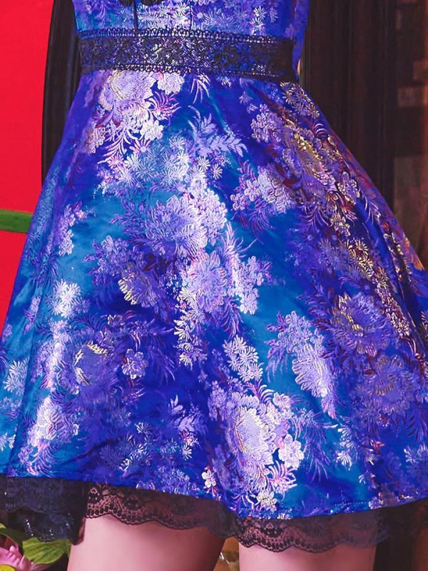 画像10: 【即日発送】フレアチャイナ服ドレスコスプレセット【sugar nineハロウィンコスプレ2点セット】【4サイズ/2カラー】(SE01YN)【OF01】