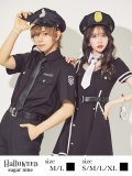 【即日発送】即日発送!ブラックポリスコスプレセット【sugar nineハロウィンコスプレ5点セット】【2サイズ/1カラー】[HC02-Bsv/-Bg]