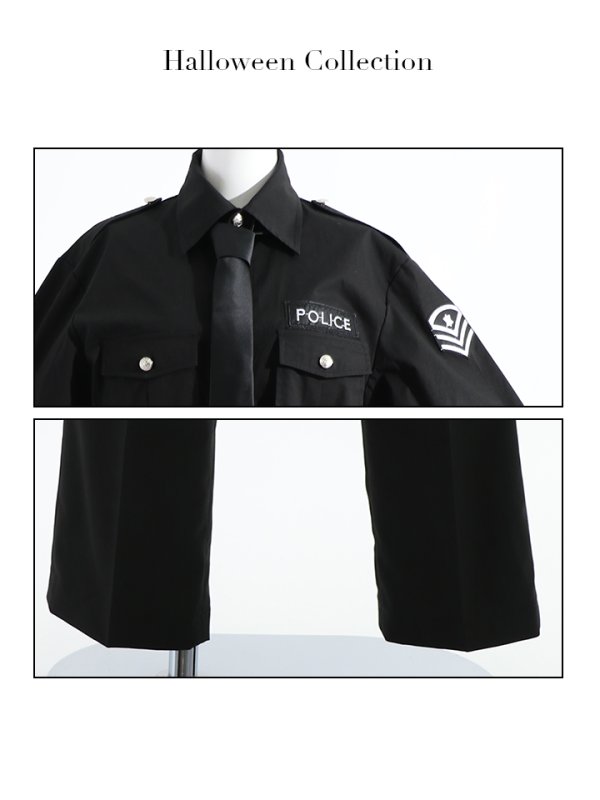 画像38: 【SALE!!】【即日発送】【ハロウィン】 ポリスコスプレ【コスプレ2点セット】【コスプレ5点セット】【XS-XLサイズ/1カラー】【M-XLサイズ/1カラー】[OF01-Bg/OF01-Bsv]
