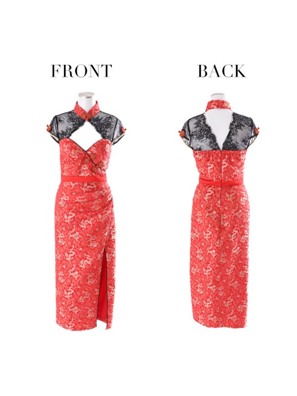 画像27: 【即日発送】ロングスカートチャイナ服ドレスコスプレセット【ハロウィンコスプレ2点セット】【4サイズ/2カラー】(SE01YN)【OF01】