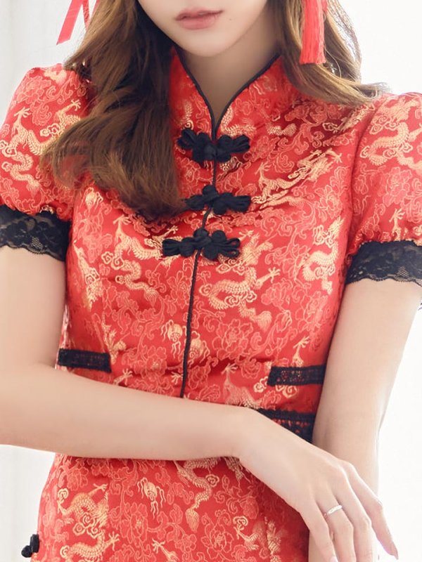 画像7: 【SALE!!】【即日発送】マーメイドスカートチャイナドレスコスプレ【sugar nineハロウィン2点セット】【S-Lサイズ/1カラー】 (SE01YN)[OF01]