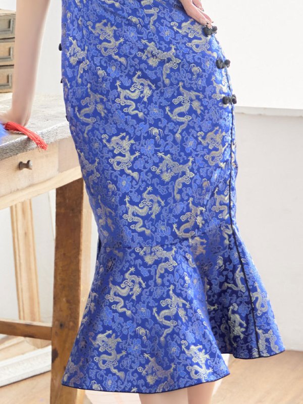 画像4: 【SALE!!】【即日発送】マーメイドスカートチャイナドレスコスプレ【sugar nineハロウィン2点セット】【S-Lサイズ/1カラー】 (SE01YN)[HC03]