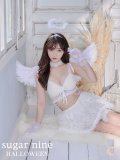 【即日発送】2ピース/レースセクシーエンジェル/天使コスプレ【sugar nineハロウィン7点セット】【S-Mサイズ/2カラー】[YMT-H]