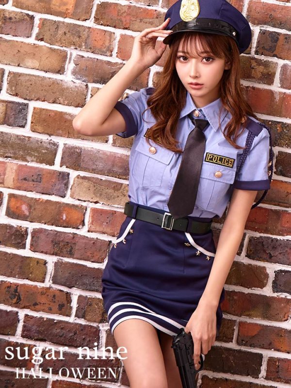 画像1: 【ハロウィン】ポリス/警察官コスプレ【コスプレ5点セット】【S-XLサイズ/1カラー】(HC206-2)[YMT]-Bnvg