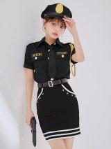 【ハロウィン】ポリス/警察官コスプレ【コスプレ5点セット】【S-XLサイズ/1カラー】(HC206-2)[OF01]-Bnvg【一部予約商品/10月上旬発送予定】