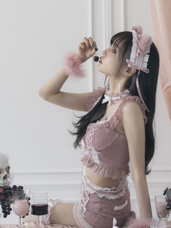 画像15: 【即日発送】【送料無料！】【マリームーンコラボ】 セクシーレースキャット【ハロウィンコスプレ6点セット】【XS-L/7カラー】[HC03]