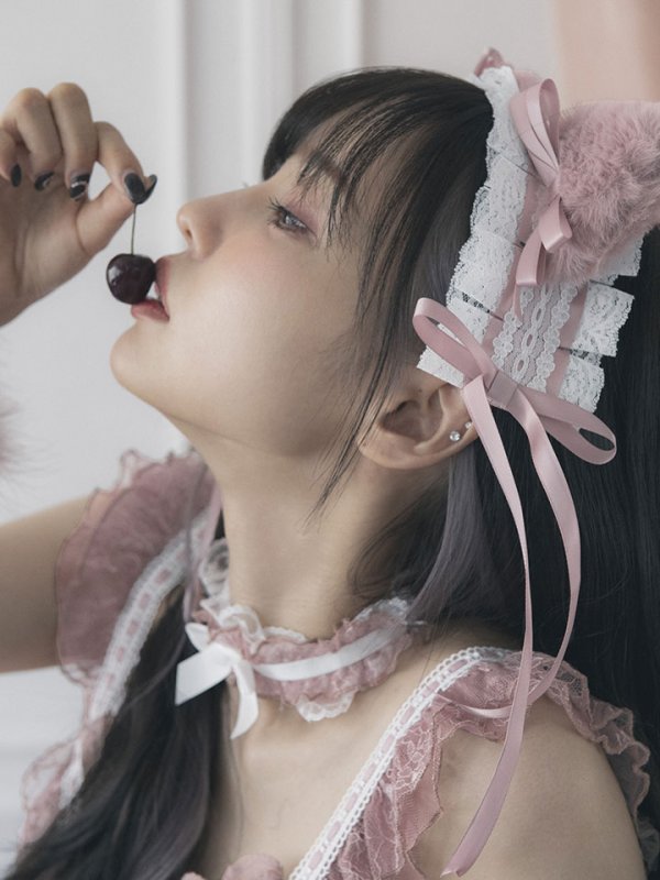 画像16: 【即日発送】【送料無料！】【マリームーンコラボ】 セクシーレースキャット【ハロウィンコスプレ6点セット】【XS-L/7カラー】[HC03]