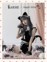 【即日発送】【送料無料！】【マリームーンコラボ】 セクシーレースキャット【ハロウィンコスプレ6点セット】【XS-L/7カラー】[HC03]
