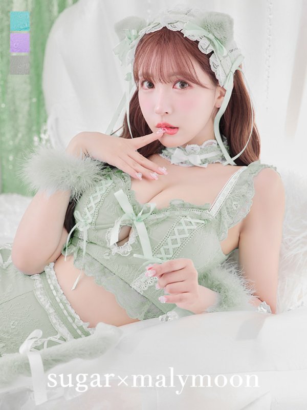 画像23: 【即日発送】【ハロウィン】【マリームーンコラボ】 セクシーレースキャットセットアップ【コスプレ6点セット】【XS-L/7カラー】[HC03]