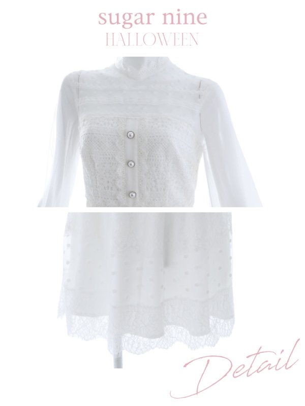 画像14: 【SALE!!】【即日発送】バニーワンピースコスプレ/レースワンピース【sugar nineハロウィン3点セット】【S-Lサイズ/1カラー】[OF01]