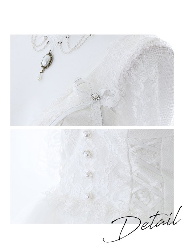 画像12: 【SALE!!】【即日発送】ショートイン花嫁ゾンビコスプレ/ブライドゾンビ【sugar nineハロウィン4点セット】【S-Lサイズ/1カラー】[OF01]