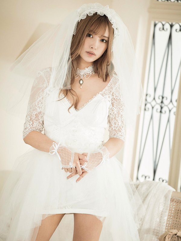 画像9: 【SALE!!】【即日発送】ショートイン花嫁ゾンビコスプレ/ブライドゾンビ【sugar nineハロウィン4点セット】【S-Lサイズ/1カラー】[HC03]