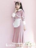 【値下げ！】【即日発送】ファーポンチョ付きベアメイドコスプレ/ワンピースコスプレ【sugar nineハロウィン4点セット】【S-Lサイズ/1カラー】[YMT]