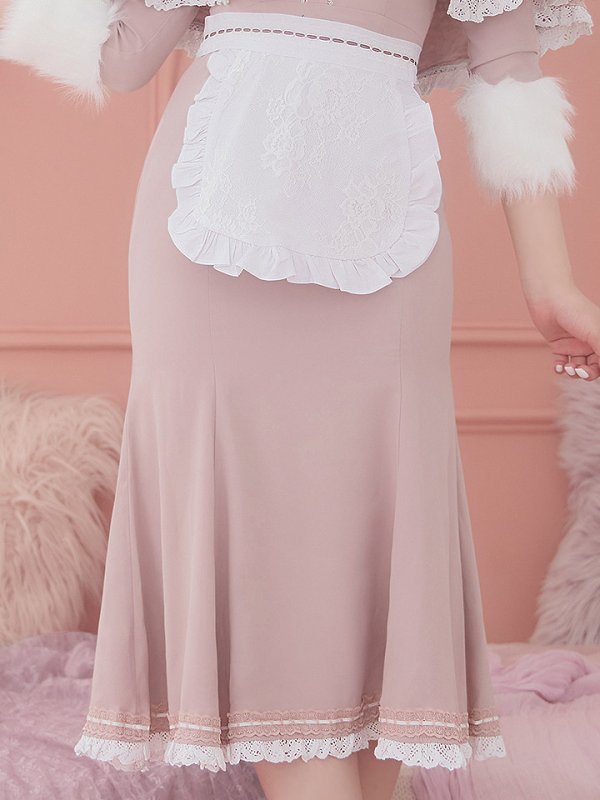 画像10: 【SALE!!】【即日発送】ファーポンチョ付きベアメイドコスプレ/ワンピースコスプレ【sugar nineハロウィン4点セット】【S-Lサイズ/1カラー】[OF01]