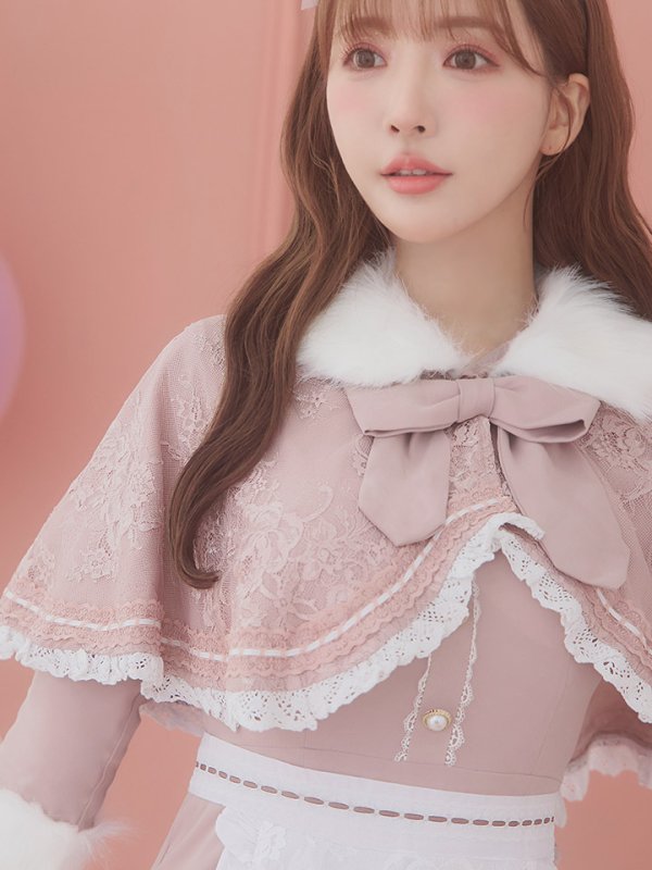 画像15: 【SALE!!】【即日発送】ファーポンチョ付きベアメイドコスプレ/ワンピースコスプレ【sugar nineハロウィン4点セット】【S-Lサイズ/1カラー】[OF01]