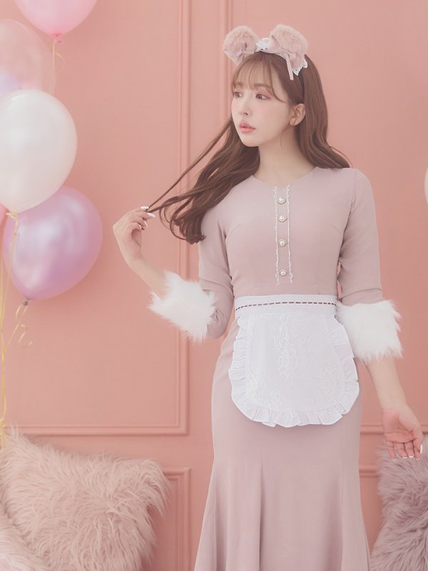 画像19: 【SALE!!】【即日発送】ファーポンチョ付きベアメイドコスプレ/ワンピースコスプレ【sugar nineハロウィン4点セット】【S-Lサイズ/1カラー】[OF01]