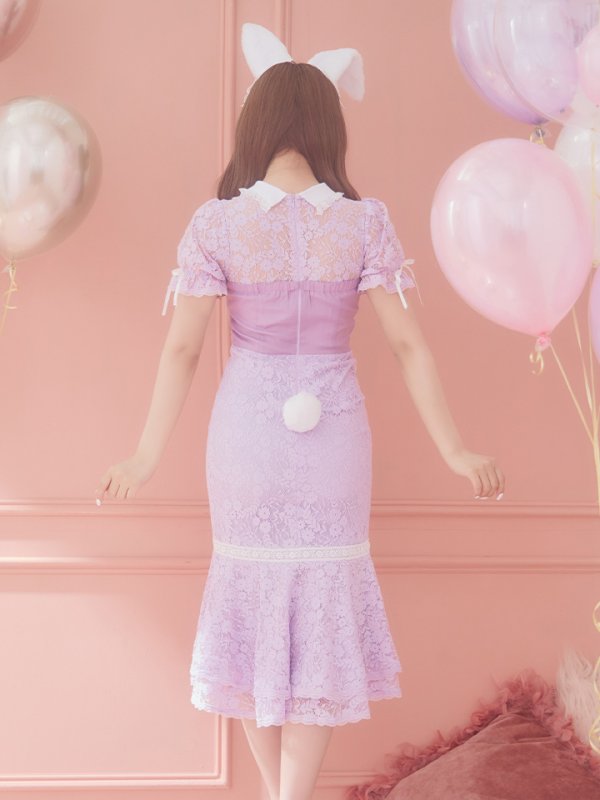 画像15: 【SALE!!】【即日発送】バニーレースワンピースコスプレ/マーメイドスカート【sugar nineハロウィン3点セット】【S-Lサイズ/2カラー】(SU220153)[OF01]