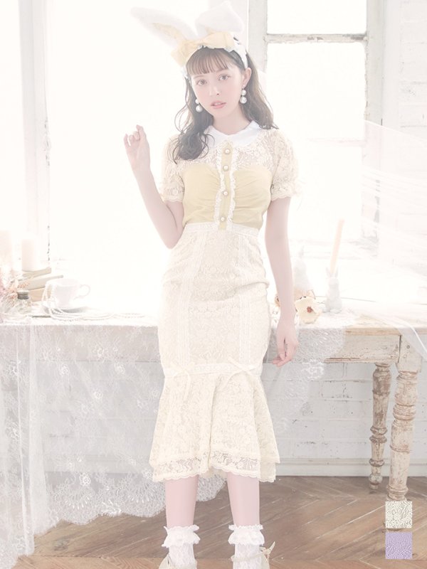 画像6: 【SALE!!】【即日発送】【ハロウィン】 バニーレースワンピースコスプレ 【コスプレ3点セット】【S-Lサイズ/2カラー】[OF01]