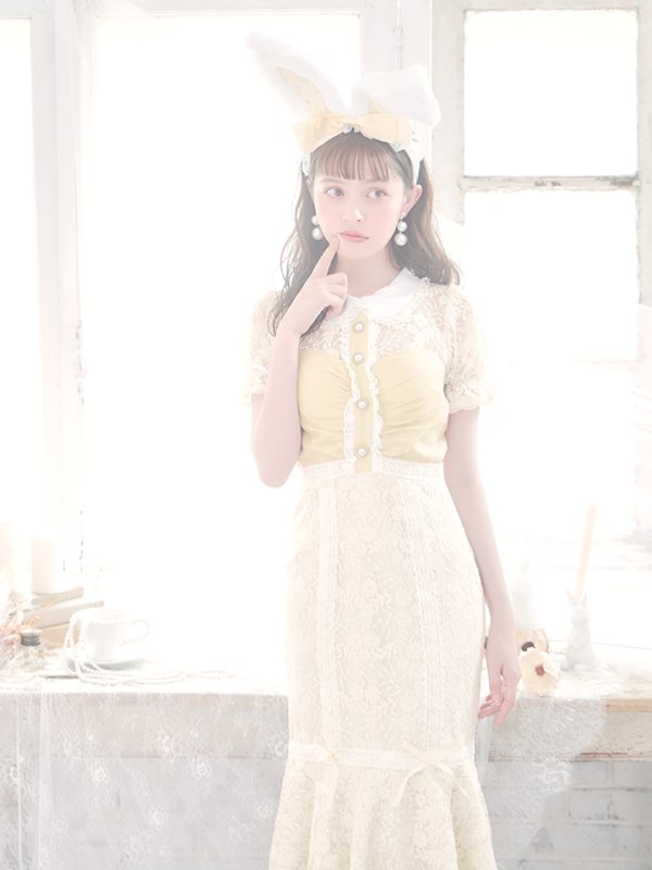 画像9: 【SALE!!】【即日発送】【ハロウィン】 バニーレースワンピースコスプレ 【コスプレ3点セット】【S-Lサイズ/2カラー】[OF01]