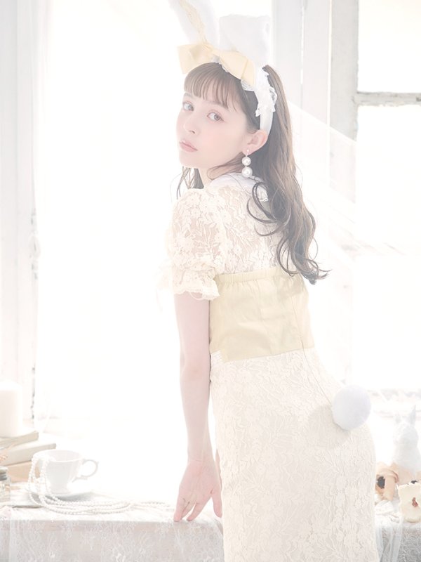 画像10: 【SALE!!】【即日発送】【ハロウィン】 バニーレースワンピースコスプレ 【コスプレ3点セット】【S-Lサイズ/2カラー】[OF01]