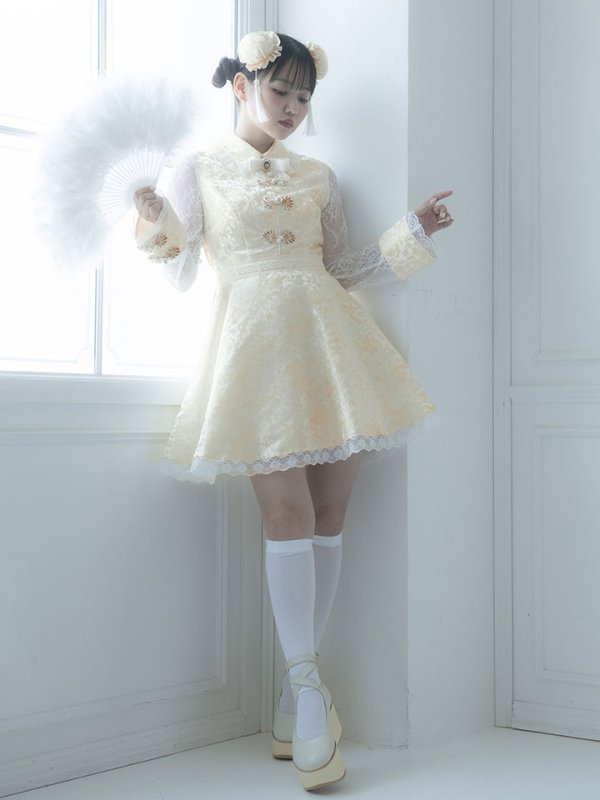 画像4: 【即日発送】Aライン/フレアスカートチャイナコスプレ【sugar nineハロウィン3点セット】【S-XLサイズ/2カラー】[HC03]