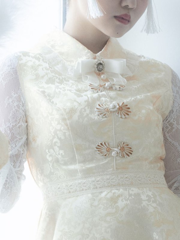 画像5: 【即日発送】Aライン/フレアスカートチャイナコスプレ【sugar nineハロウィン3点セット】【S-XLサイズ/2カラー】[HC03]