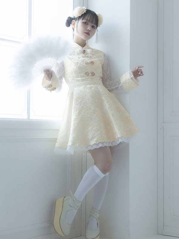 画像7: 【即日発送】Aライン/フレアスカートチャイナコスプレ【sugar nineハロウィン3点セット】【S-XLサイズ/2カラー】[HC03]