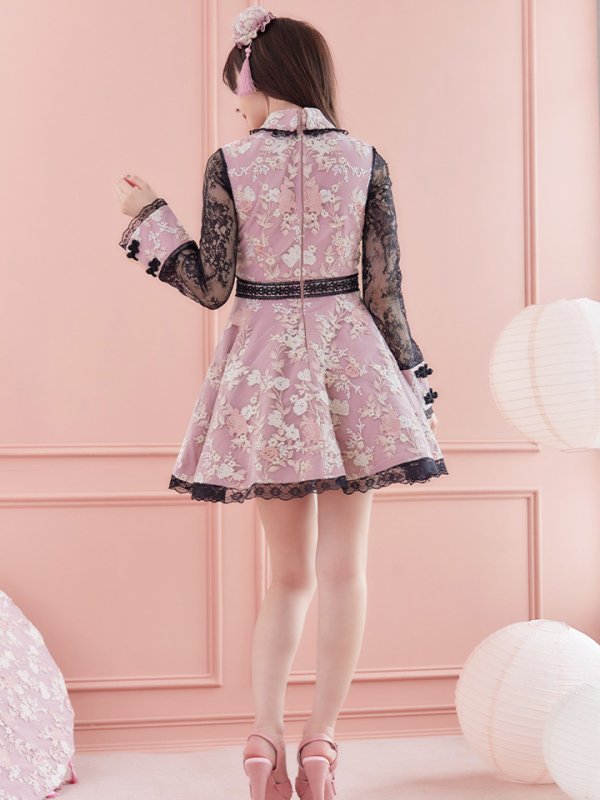 画像7: 【即日発送】Aライン/フレアスカートチャイナコスプレ【sugar nineハロウィン3点セット】【S-Mサイズ/2カラー】[HC03]