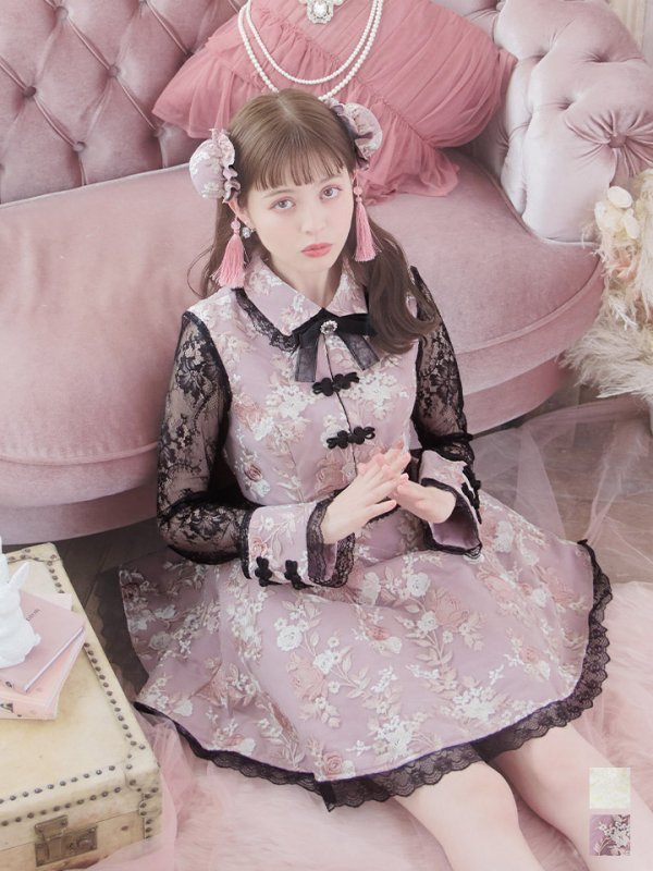 画像3: 【即日発送】【ハロウィン】 フレアスカートチャイナコスプレ 【コスプレ3点セット】[HC03]