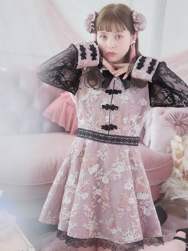 画像4: 【即日発送】【ハロウィン】 フレアスカートチャイナコスプレ 【コスプレ3点セット】[HC03]