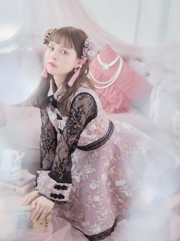 画像6: 【即日発送】【ハロウィン】 フレアスカートチャイナコスプレ 【コスプレ3点セット】[HC03]