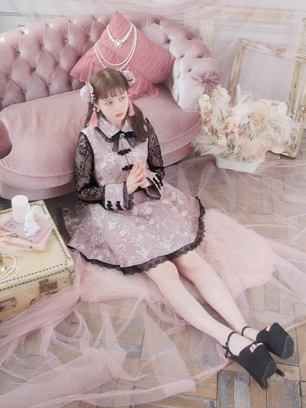 画像10: 【即日発送】【ハロウィン】 フレアスカートチャイナコスプレ 【コスプレ3点セット】[HC03]