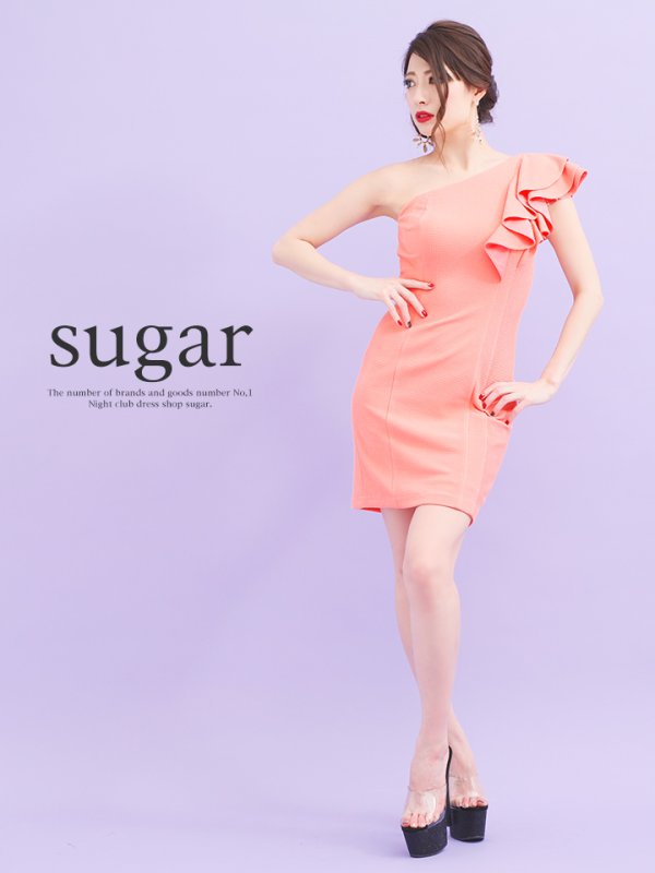 画像4: SALE!【高級ドレスSALE】【Riageセール】ワンカラー/フリルワンショル/ストレッチ/キャバドレス/ミニドレス[HC02]【T】