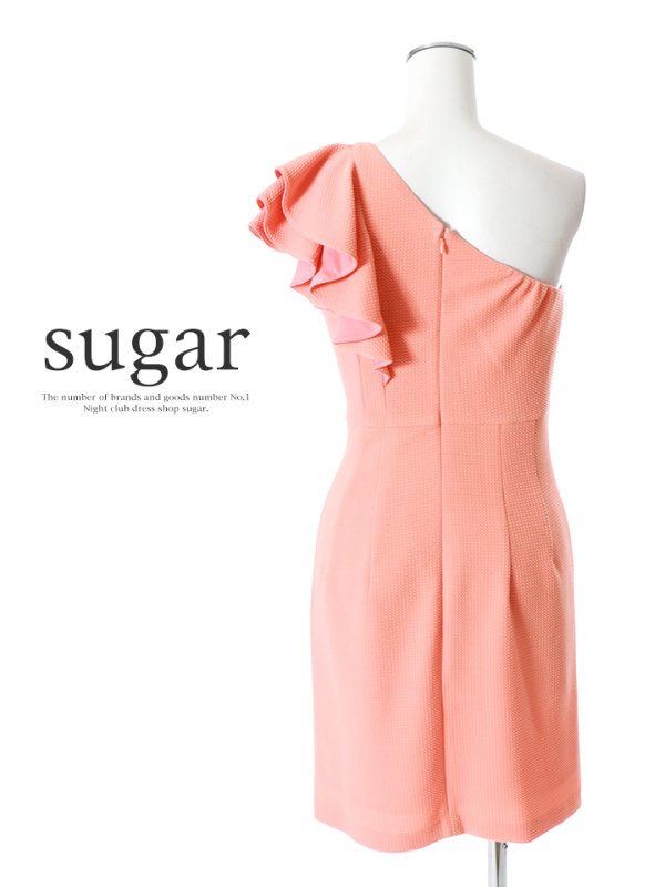 画像7: SALE!【高級ドレスSALE】【Riageセール】ワンカラー/フリルワンショル/ストレッチ/キャバドレス/ミニドレス[HC02]【T】