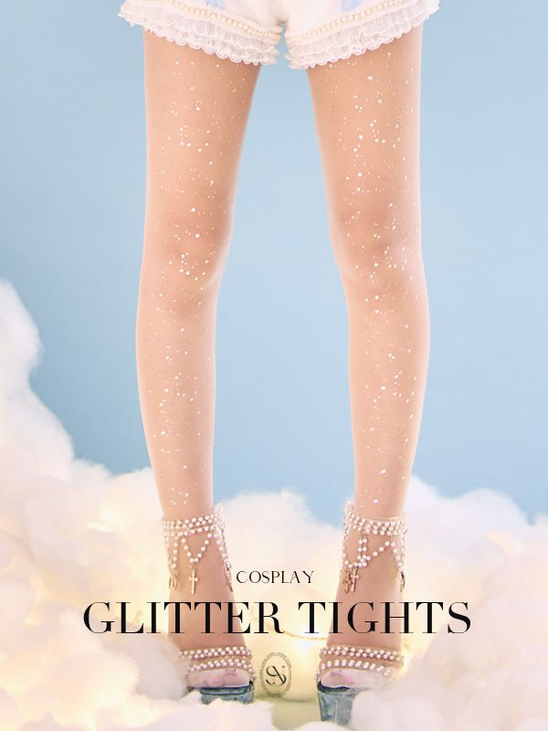 画像1: 【即日発送】【ハロウィンコスプレ/小物】ラメグリッタータイツ/1color [HC03]