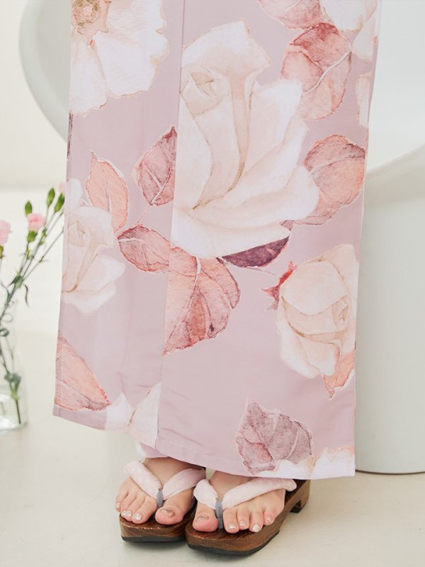 画像19: 【即日発送】【浴衣】 大人スウィートフラワー 薔薇 バラ ローズ 浴衣  【浴衣３点セット 浴衣/帯/下駄】[YMT]