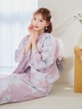 【浴衣セール】【浴衣】大人スウィート/ピンク地に百合の大人浴衣   OBI-g-500-kj-7-GYGE / HIMO-900-yn-8-P / YA-1081-kj-P / HEKO-800-sb-4-P / GETA-02-ok-5-P [YMT]