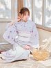 画像10: 【即日発送】可憐なパープルxホワイト牡丹浴衣【浴衣３点セット 浴衣/帯/下駄】OBI-siwa-202-ok-6-W / HIMO-900-yn-8-P / YA-943-kj-BAKEDP / HEKO-800-sb-4-P / GETA-02-ok-2-IV [YMT]