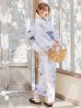 画像5: 【即日発送】シャーベットフラワー牡丹浴衣【浴衣３点セット 浴衣/帯/下駄】OBI-g-500-kj-8-GY / HIMO-900-yn-5-IV / HEKO-800-sb-5-WH / YA-1079-kj-6-W / GETA-01-kj-3-IV/ [YMT]