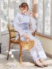 画像8: 【即日発送】シャーベットフラワー牡丹浴衣【浴衣３点セット 浴衣/帯/下駄】OBI-g-500-kj-8-GY / HIMO-900-yn-5-IV / HEKO-800-sb-5-WH / YA-1079-kj-6-W / GETA-01-kj-3-IV/ [YMT]